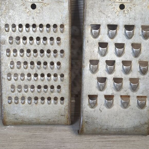 Vintage Metal Graters with Rustic Charm - Picture 4 of 6